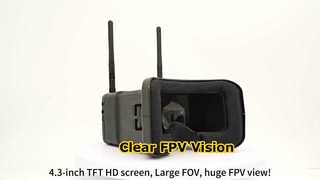 4,3-Zoll-FPV-Brille Drone Vision