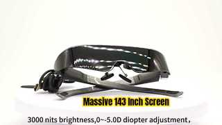 Riesige 143-Zoll-AR-Brille 1080p HDMI
