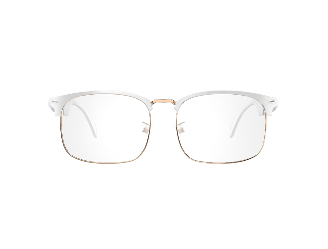 6 Stunden Bluetooth 5.3 Ultraleichte Smart Wireless Brille für Anrufe Schwarz Silber