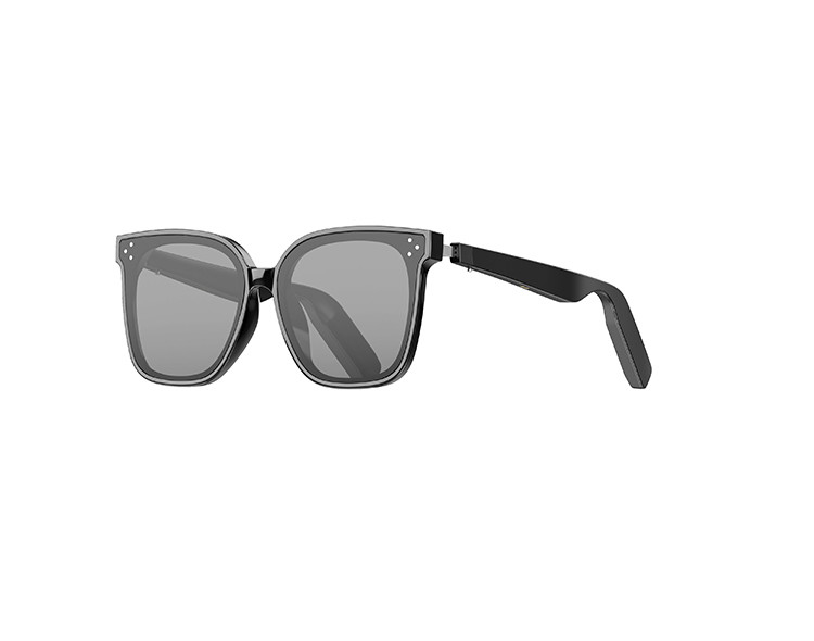 Schwarze UV 400 BT 5.3 Batterie 8-10 Stunden Smart Bluetooth Sonnenbrille zum Hören von Musik