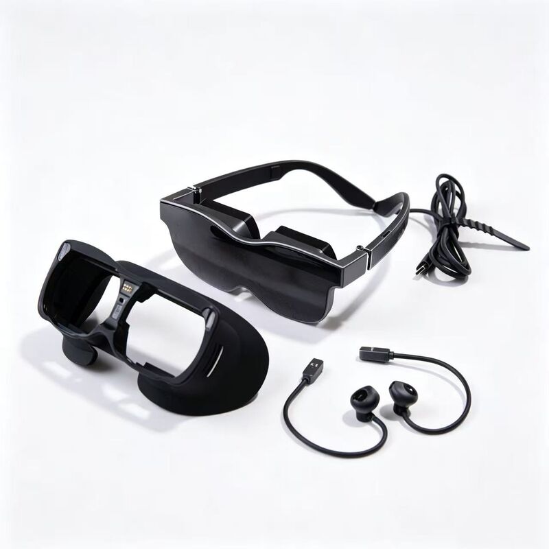 70° FOV 1080P Resolution VR Smart Glasses with Diopter Adjustment and USB-C Connectivity