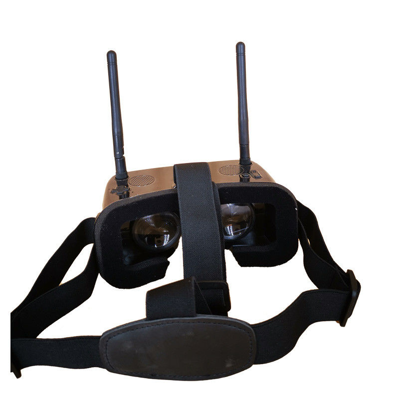 Mini 2 Zoll Bildschirm 120 Grad FOV FPV Brille mit 48CH Empfänger und 1000mAh Akku